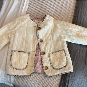 Zara Floral Pink and White Jacket